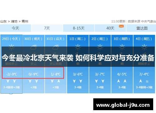 今冬最冷北京天气来袭 如何科学应对与充分准备