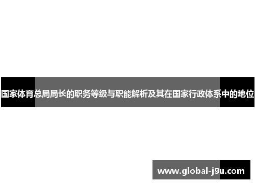 国家体育总局局长的职务等级与职能解析及其在国家行政体系中的地位